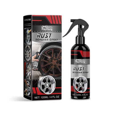 Rayhong Wheel Rust Removal Cleaning Spray Decontamination Polishing Maintenance Wheel Hub Car Wheel Cleaning Agent (Cleaning/curing agent) - 120ml