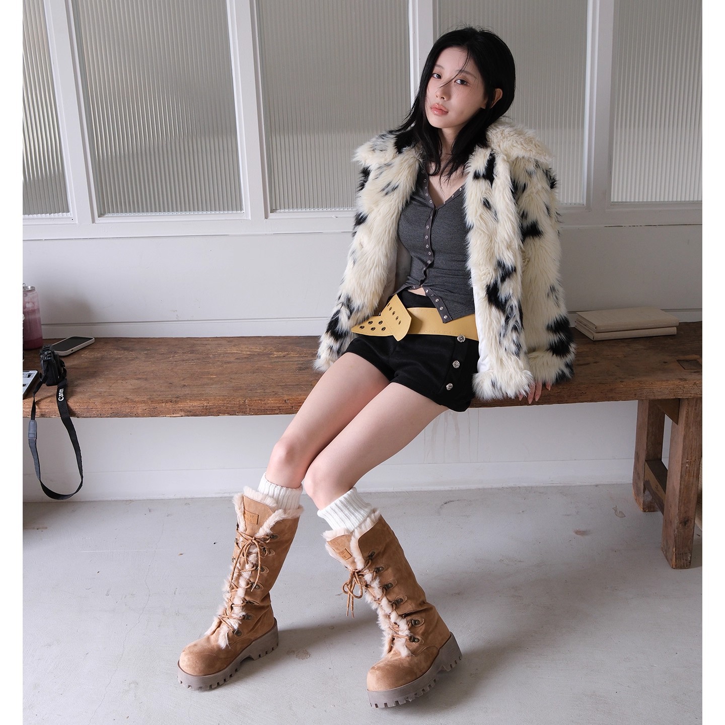Martens, winter metal warm boots platform