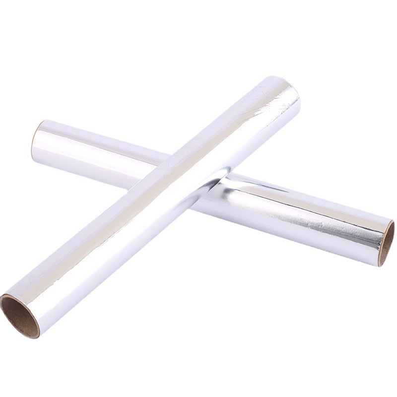 Roll de papel de aluminio espeso para horno comercial, freidora de aire, papel de aluminio doméstico resistente a altas temperaturas para barbacoa de grado alimenticio