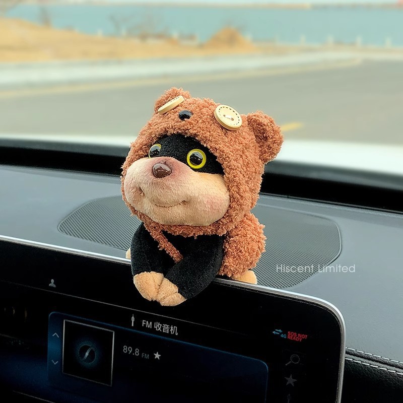 Linda abeja cachorro decoración de pantalla de coche muñeca de fiesta coche consola central decoración de pantalla accesorios de niña