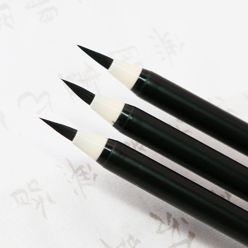 Deli 6589 brush soft pen brush copying sutra pen calligraphy pen practice pen does not need to dip in ink student small regular script brush