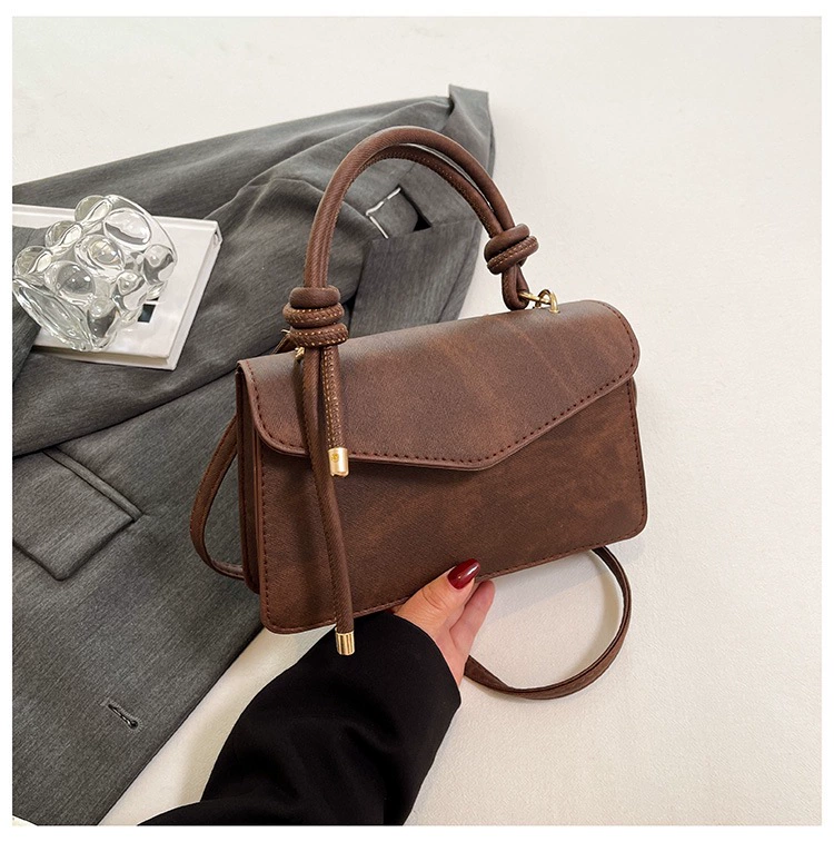 Shoulder bag retro matte small, one-shoulder city style, compact