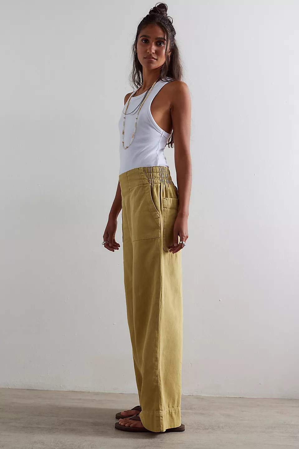 SC European And American Women's Fashion Stylish Low-waist Non-stretch Denim Pants, Trendy Loose Slimming Elastic Waist_ecoleips.com
