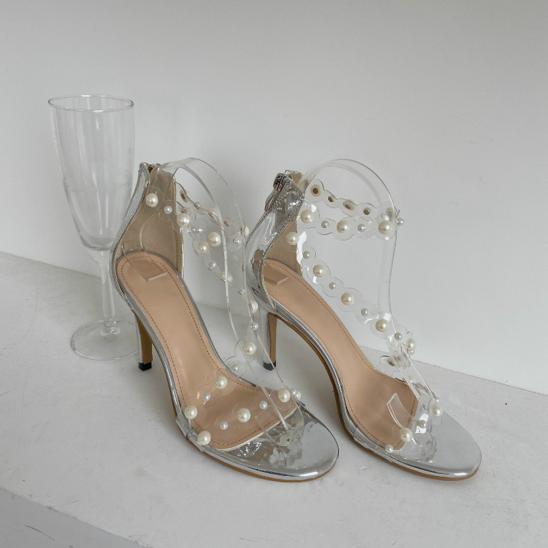 summer new fashion high heels transparent sandals NSHU55409