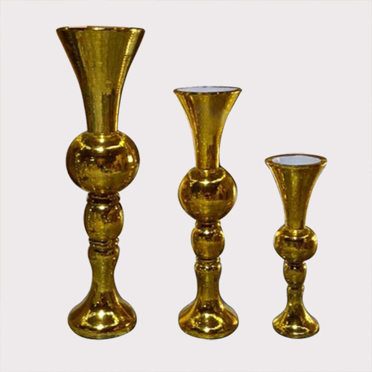 Golden glass modern decorations for living room for hotel