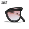 Folding banana three generations of new polarized sunglasses red sunglasses gradient gradient sunscreen P6215 driving female and male