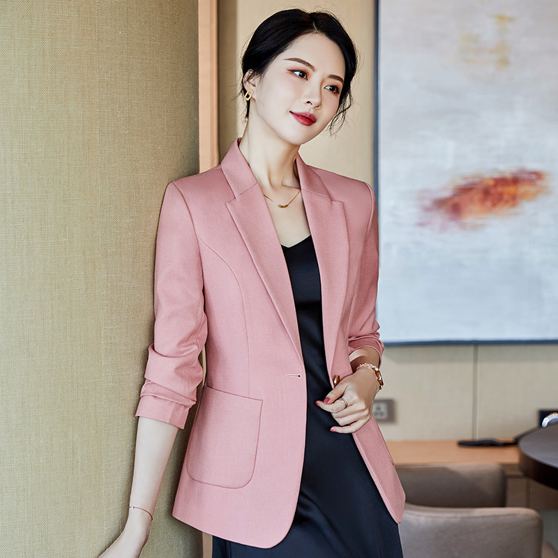 Pink blazer for women, new spring 2025, petite, sophisticated, professional, plus size casual suit jacket.
