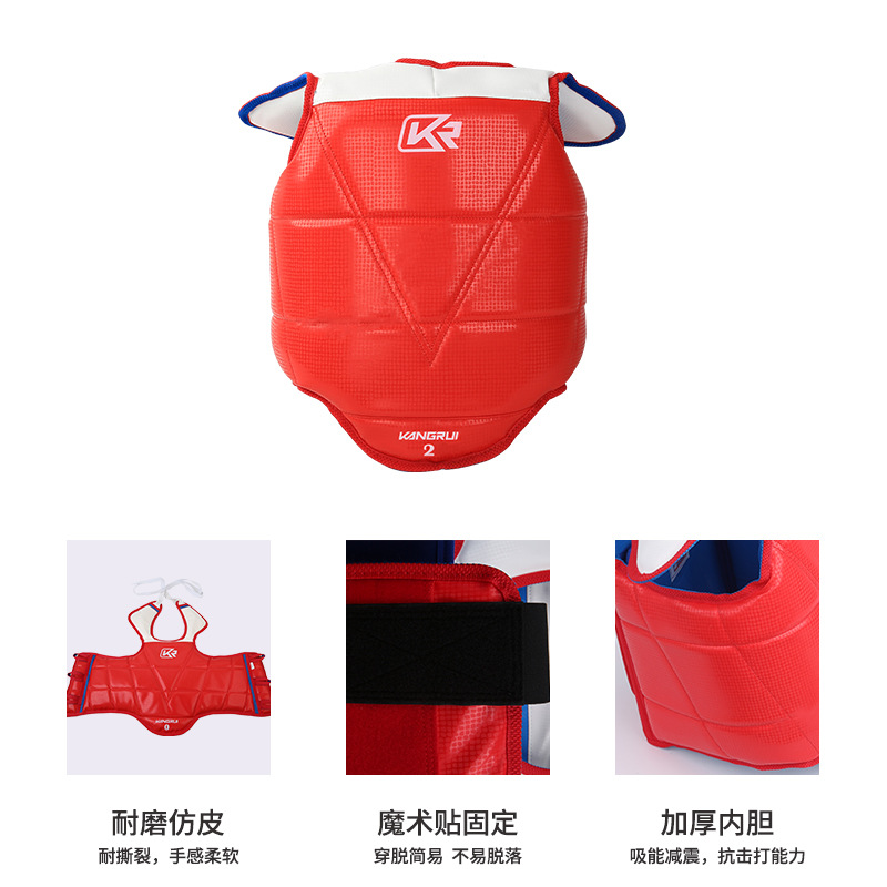 Traje de equipo de protección de entrenamiento de Club transfronterizo botón pegajoso traje de equipo de protección de taekwondo protector de cabeza de taekwondo brazo guardia