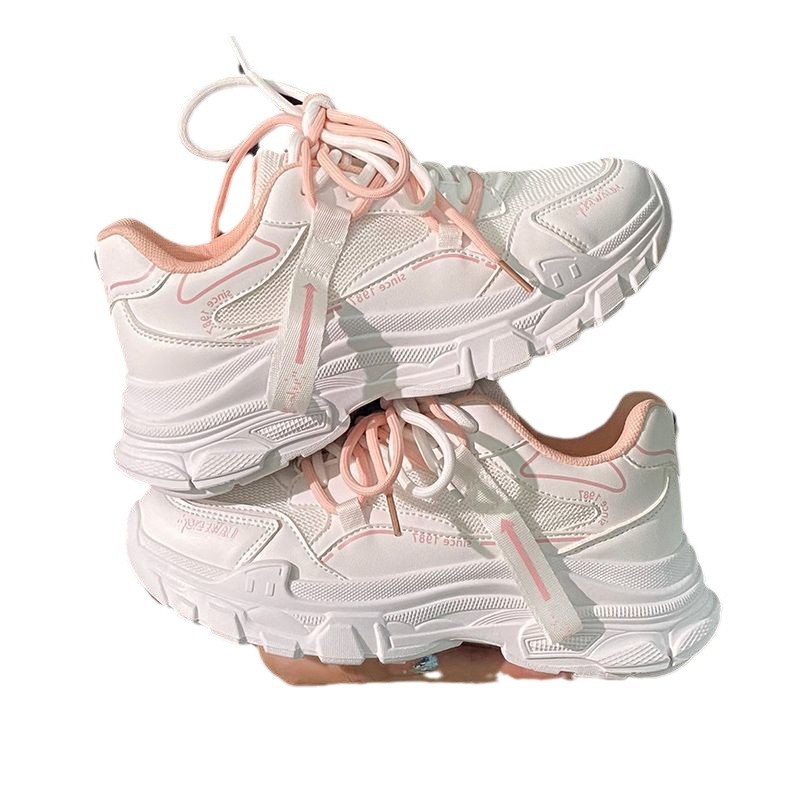 Zapatos de papá zapatos de mujer 2024 nuevos zapatos de verano delgados de otoño y invierno pequeños zapatos transpirables con suela gruesa