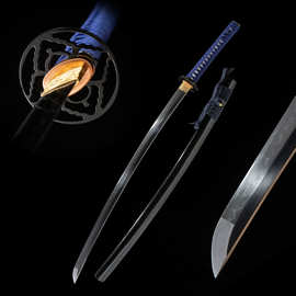 龙泉市手工一体外贸日本刀东洋居合刀武士道长刀钢刀katana未开刃