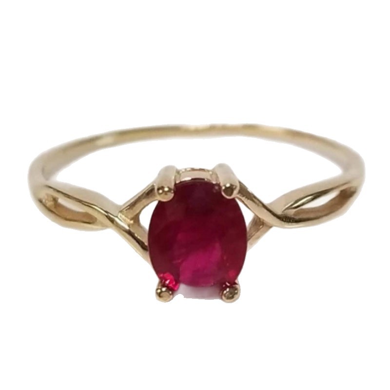 Retro ruby ring with stone, accessory, nail decoration, high-quality style, simple and elegant design