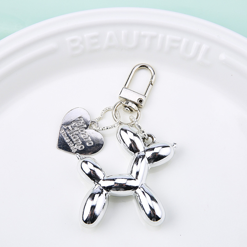 インスタイルレーザーバルーン犬キーホルダーペンダントキャンディーカラーの愛のジュエリーアクセサリー DIY 女性のバッグペンダント卸売|undefined