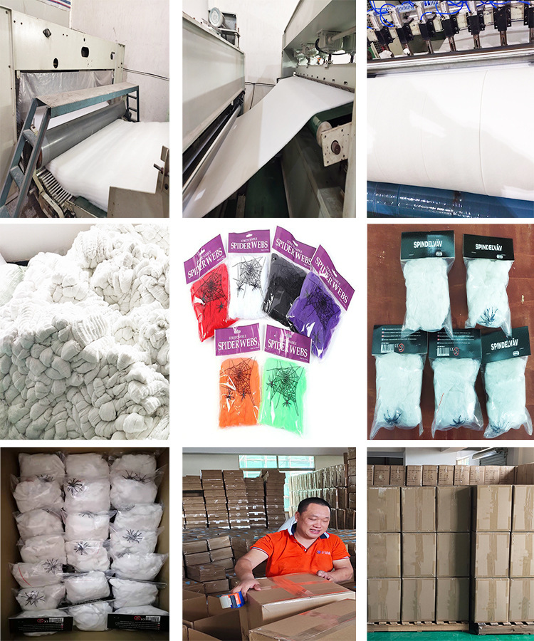 蜘蛛棉生产流程拼图