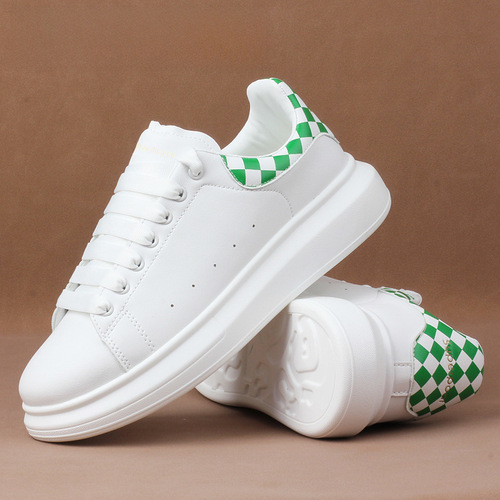 Superpoat Unisex White Sneakers Men's Thick-Soled Sports Shoes Couples' Style Korean Version Versatile Casual Shoes