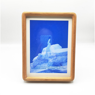 Solid wood frame mounting frame hanging wall hanging wall multiple sizes puzzle box Creative photo wall wood print pattern logo