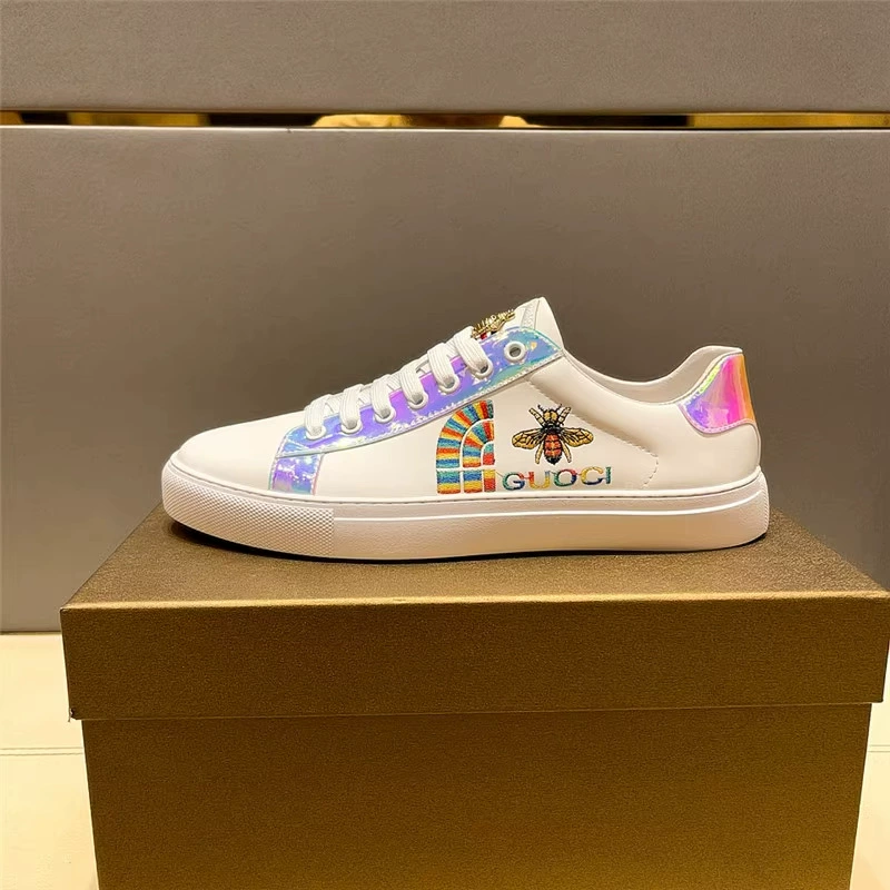 Мужская обувь European Station, новинка весны и лета, универсальная повседневная обувь, легкая Роскошная Модная брендовая мужская обувь для досок с вышивкой в виде пчелы