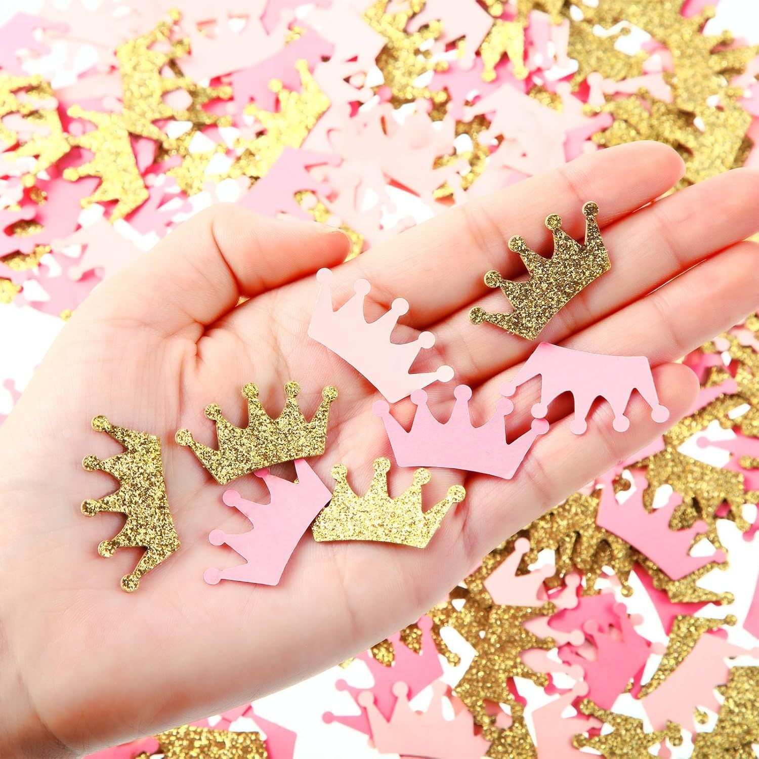 Crown Graduate Paper Dandruff Prince Prince King Crown Five Color Paper Deduction is suitable for baby girl birthday party supplies 2