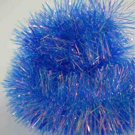 新款节日装饰彩条2米七彩激光装饰毛条拉花彩带婚庆圣诞装饰