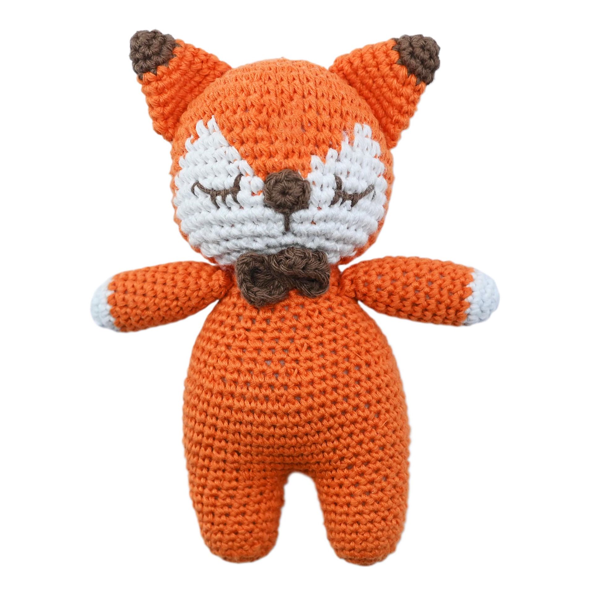 Nuevo estilo creativo tejido a mano ganchillo campana peluche muñeca caja de regalo animal de punto muñeca de bricolaje para niños