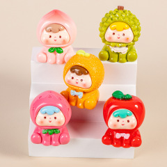 立体二世代の果物の子の果物の樹脂のアクセサリーの部品のdiy冷蔵庫はデスクトップを貼って鍵を並べてペンダントを掛けます。