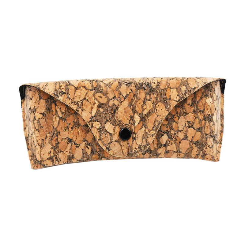 Cross-Border Cork Leather Sunglasses Case Sunglasses Case Sunglasses Case Sports Glasses Soft Bag