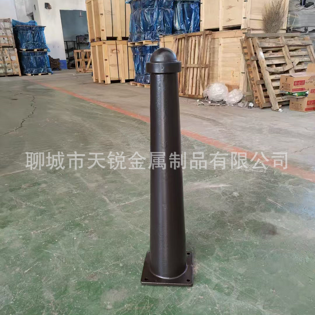 球墨铸铁罗马柱 河道观景护栏 市政道路立柱铁艺阻车柱子道路防护