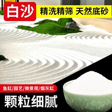 精洗白色石英砂黑色细沙鱼缸造景底部砂烟灰缸园艺微景观乌龟装饰