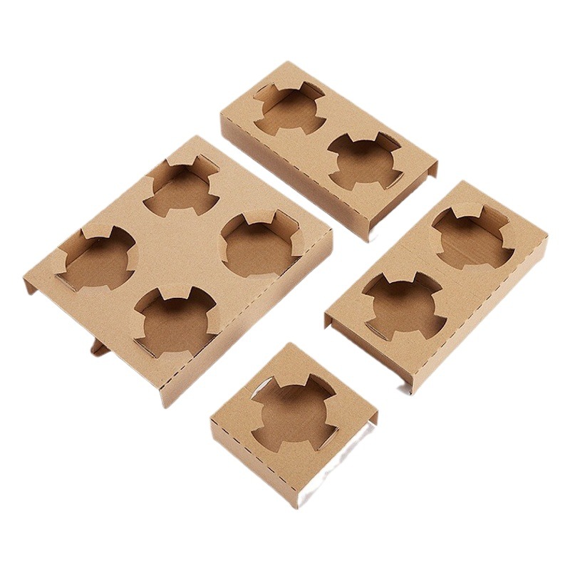 Porta copa desechable corrugado taza simple soporte doble plus taza gorda alta cuatro tazas taza té con leche café portavasos spot al por mayor