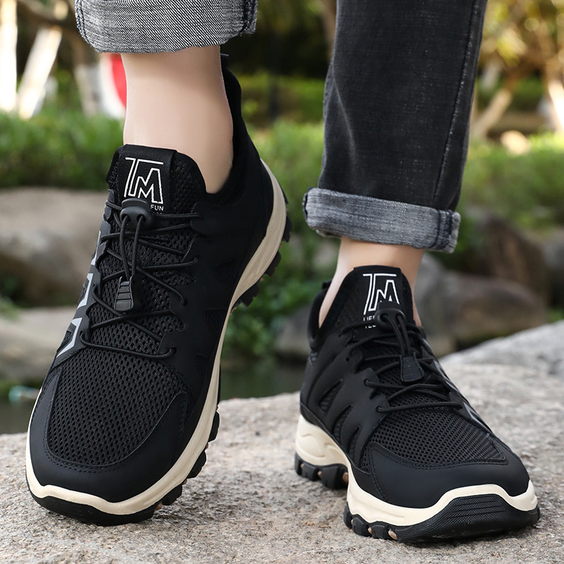 Zapatillas deportivas para hombre, calzado de moda popular transfronterizo, zapatillas para correr cómodas con suela blanda, zapatillas de malla transpirable que no se sienten apretadas, dropshipping