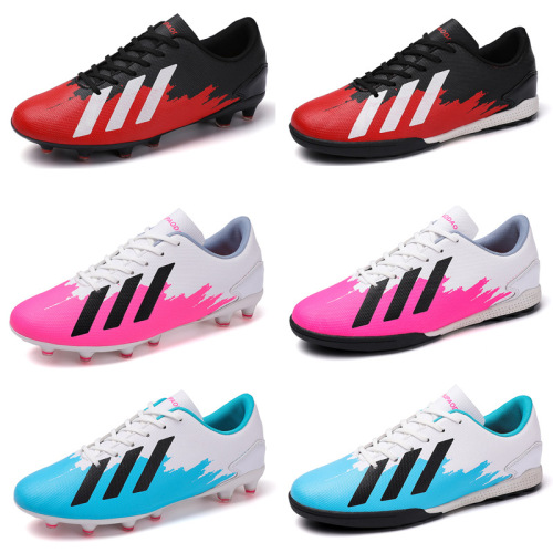 X19 Football Shoes for Men and Women, Youth with Crumbles, Anti-slip and Wear-resistant Training Shoes, Competitive AG Long Nail Football Sports Shoes