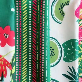 涤纶面料;印花、扎染布;功能性面料