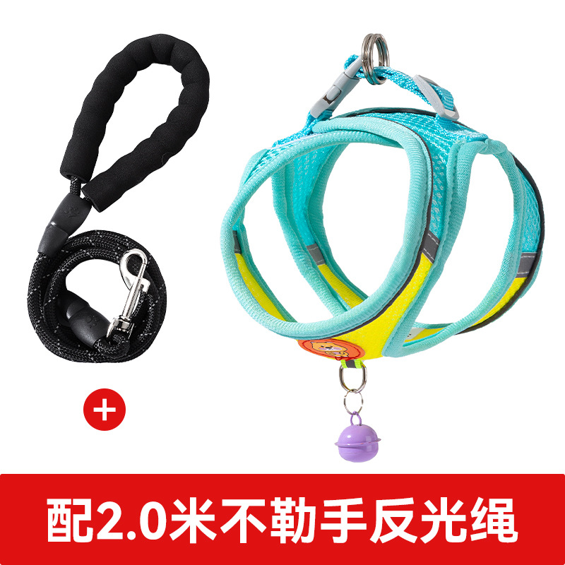 Chaleco tipo cuerda de tracción para perros, correa de pecho para cachorros Pomegranati, cadena para perros, cuerda de paseo para perros