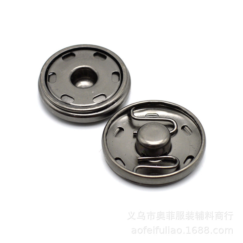 批发高档金属铜子母按扣 隐形防走光手缝暗扣 毛呢大衣圆形二合扣-阿里巴巴