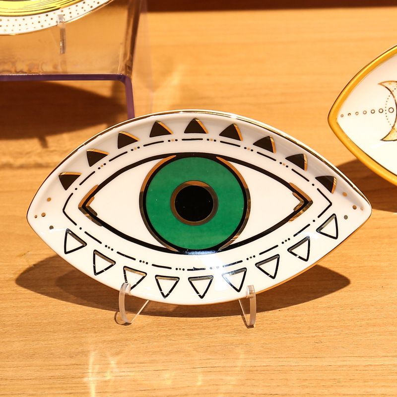 Party, Street Occasion ceramics Material Eye Pattern Casual, Novelty Style Casual Novelty Eye Ceramics Ornaments Artificial Decorations