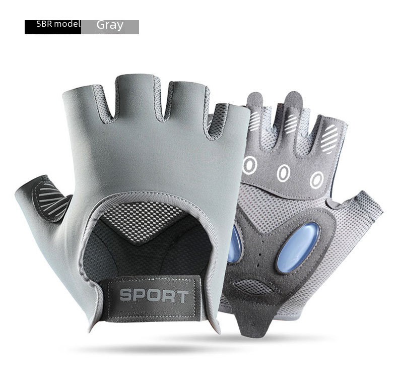 Fitness gloves women's half-finger equipment yoga breathable spinning cycling sports shockproof anti-skid A36-JSP_maomaolike.com