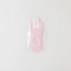 Pure Cotton Invisible Women's Socks Stripes-Light Pink