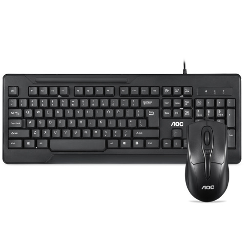 AOC KM110 wired keyboard and mouse set game office home desktop computer notebook business keyboard and mouse