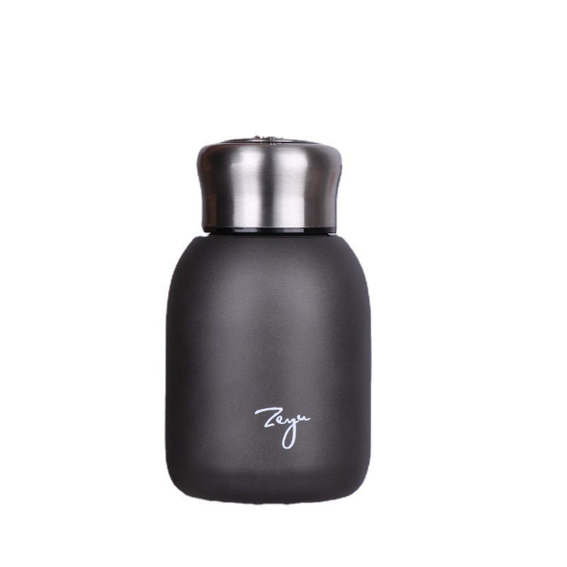 Mini termo de acero inoxidable 304, simple y compacto, taza de bolsillo para estudiantes, taza de agua para regalo de empresa, venta al por mayor