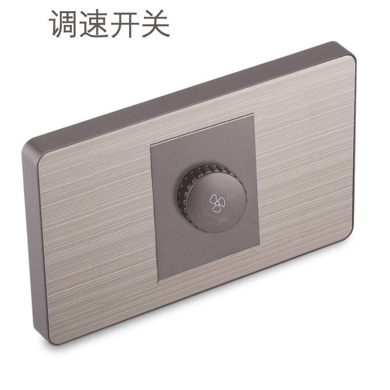 15A panel de metal de acero inoxidable gris dibujado tres agujeros Taiwan fabricado en Estados Unidos enchufe de pared conmutador suministro directo
