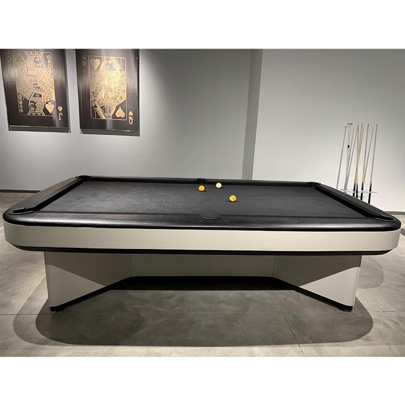 Mesa de billar de cuero para silla de montar, tipo estándar, hogar para adultos, comercial, fresno italiano de alta gama, mesa de billar cuadrada