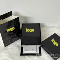 Коробка для часов, коробка для высококачественных часов, кожаная полная упаковка, подарочный пакет, коробка с инструкцией, черная раскладная коробка