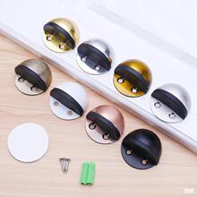 正宗304/201不锈钢龟顶 带磁免打孔门碰 磁地吸橡胶半圆防撞门挡