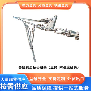 Pre-Twisted Safety Backup Wire Clamp Opgw Optical Cable Steel Core Aluminum Wire Ground Wire Three-Span Drainage Cross-Border Hot Sale