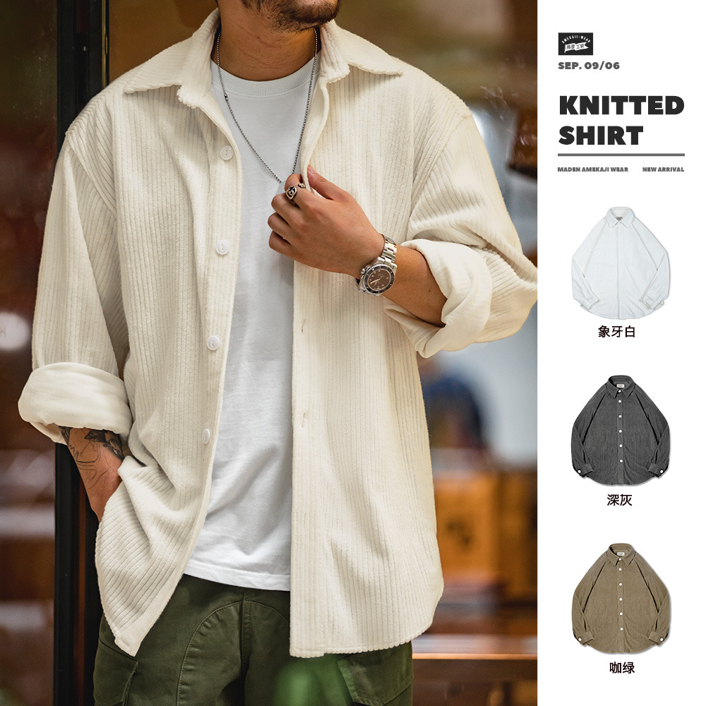 Retro knitted shirt
