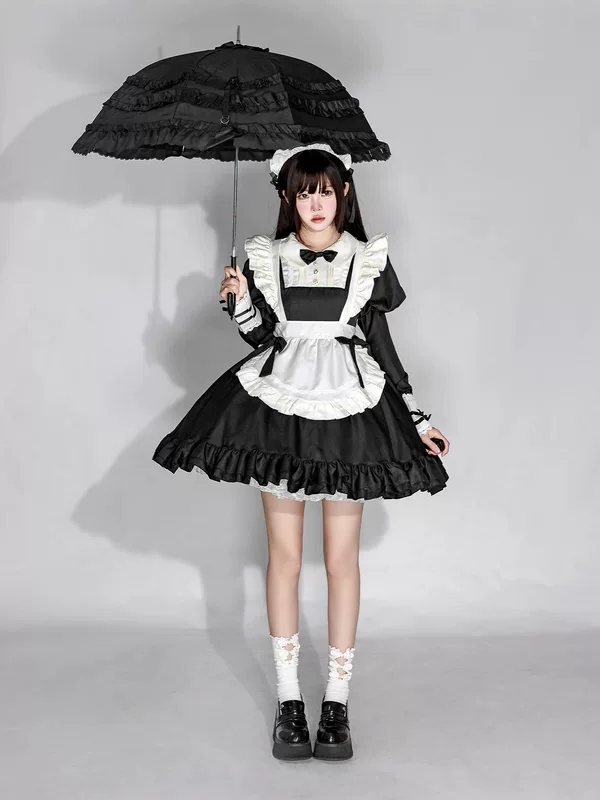 Японское кружевное платье, кофейный очаровательный боди, стиль Lolita