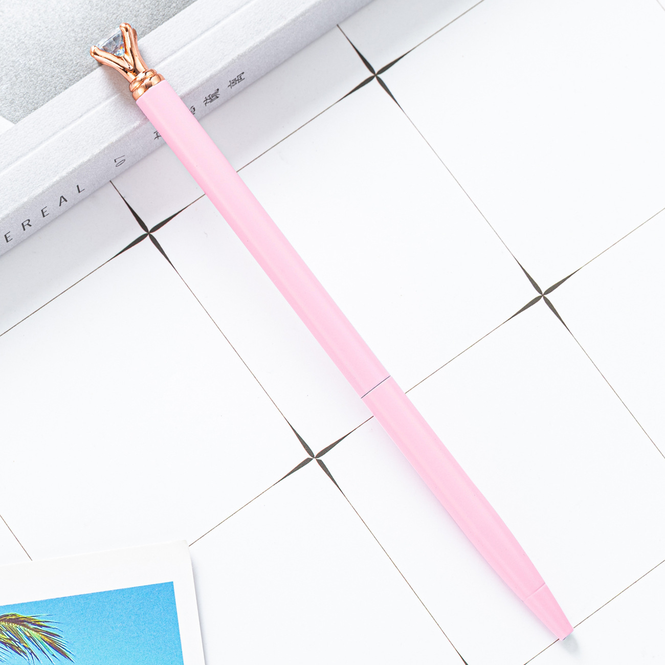 Gradiente creativo color pequeño diamante bolígrafo venta al por mayor Oficina papelería regalo publicidad pluma Impresión logotipo diamante pluma