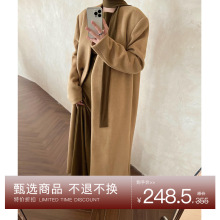 【十三行7折特价不退货】羊毛呢子大衣女冬法式赫本加厚毛呢外套