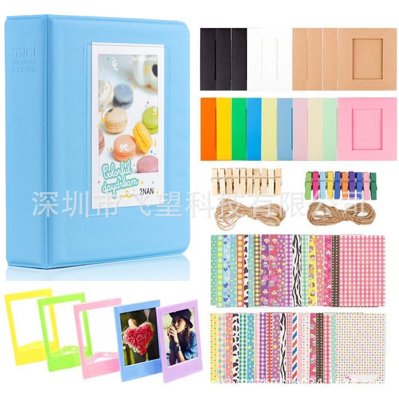 Polaroid Camera Accessories 6-in-1 3inch Photo Album Photo Frame Sticker instax mini12 11 9 8