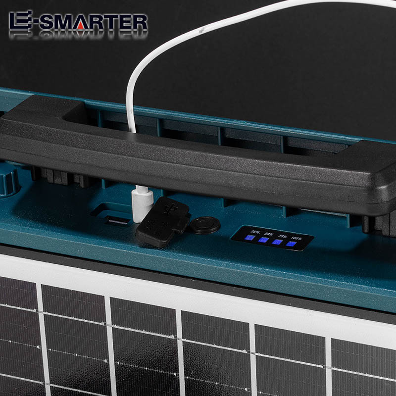 Lámpara de trabajo solar transfronteriza atenuadora sin electrodos de gran capacidad de larga duración recargable lámpara de trabajo de piso multifuncional