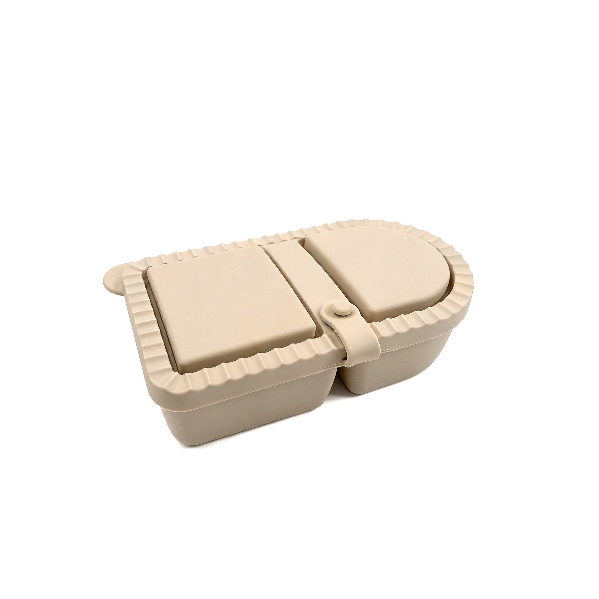 Caja de bocadillos de silicona puede ser calentada por microondas caja de comidas de bento contenedor de bocadillos frutas conservantes caja de salsa